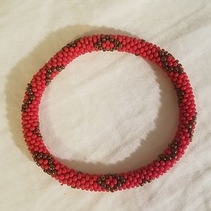 Red Beaded Bracelet Small